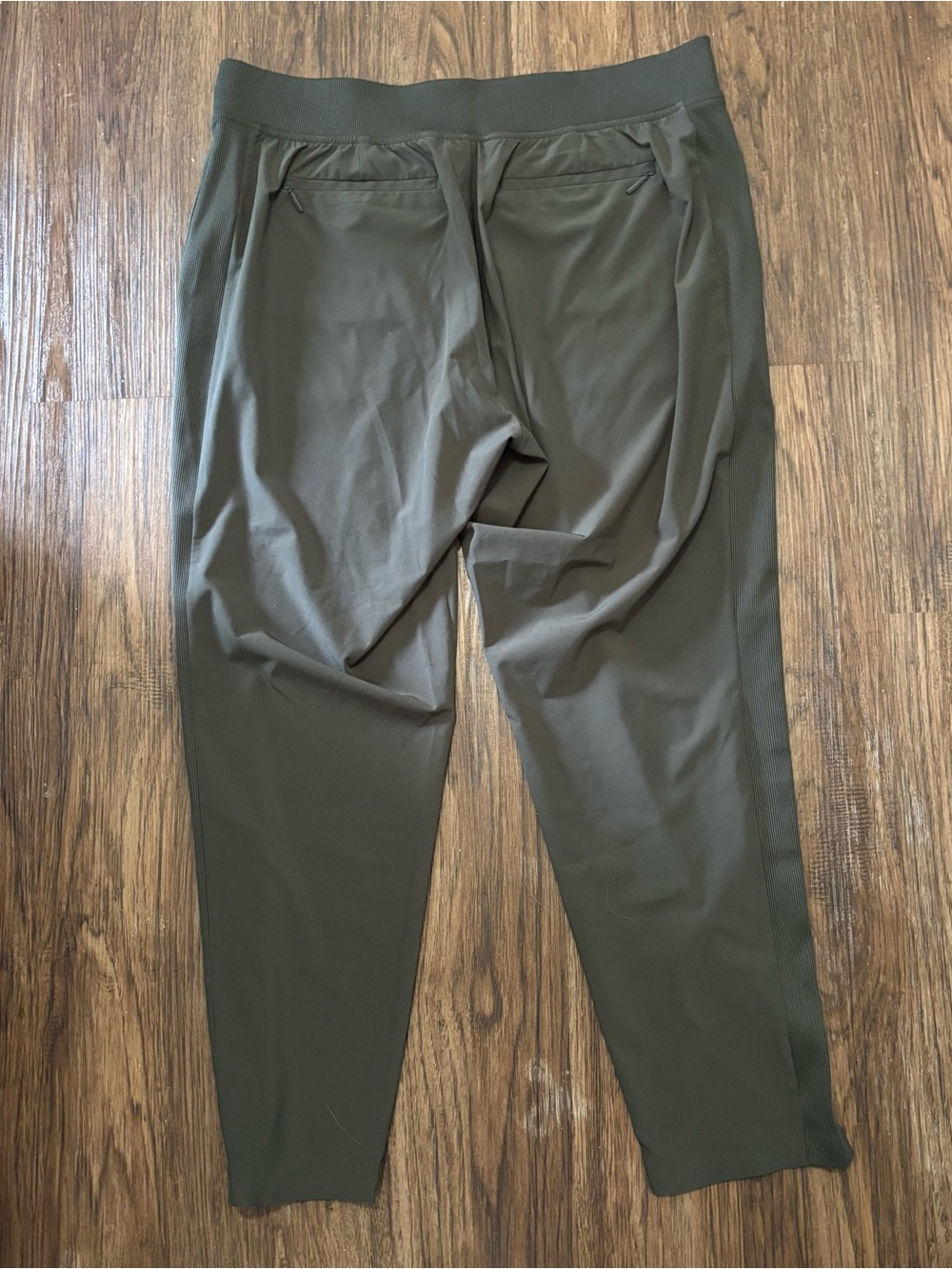 Athleta Brooklyn Ankle Pant Olive Green Travel Stretch Pants Women’s 14